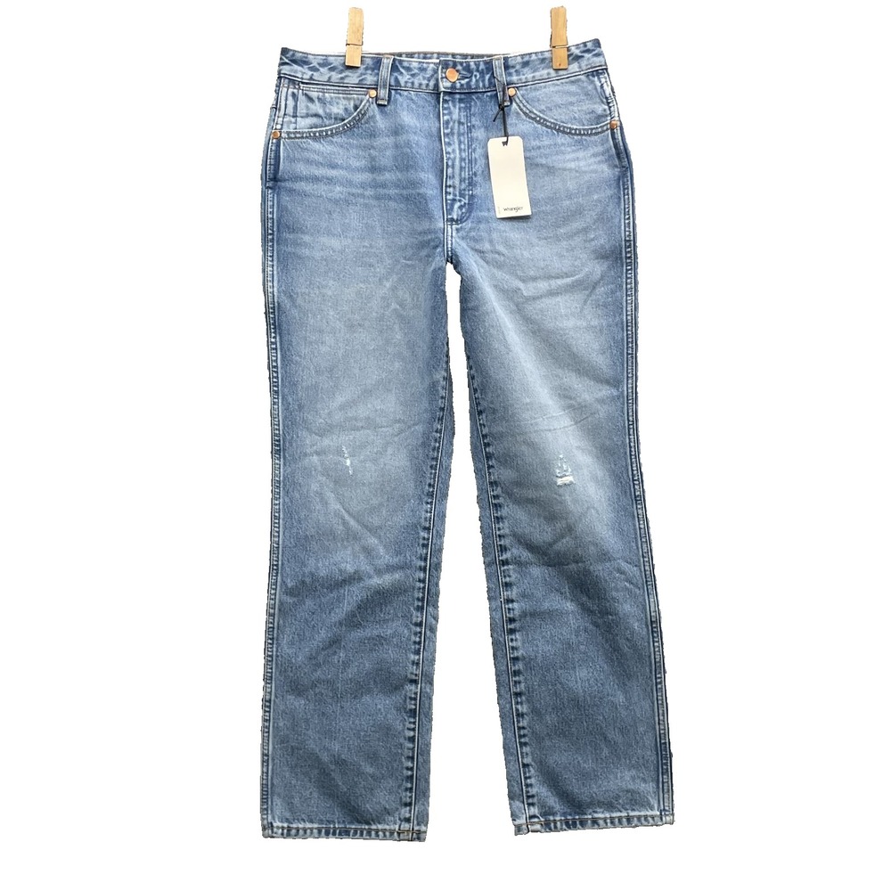 Wrangler 603 Wild West Jeans Women 30 High Rise Straight 90s Classic Western Y2k